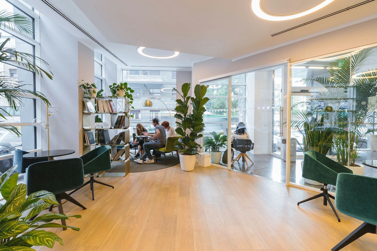 Office at Beach Street — view from the airwell